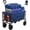 Blue, variant on Collapsible Wagon Cart Foldable with Wheels, 102L Large Capacity 330 lbs Utility Carts Heavy Duty with Flexible Handle for Sports, Grocery, Garden & Camping Red