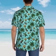 thumbnail image 6 of Balery Pineapple Sea Turtle Print Men's Hawaiian Shirts Short Sleeve Beach Shirt Relaxed Fit Vacation Button Down Shirts-XX-Large, 6 of 9