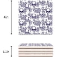 thumbnail image 3 of RYLABLUE Halloween Skull Roses Skeleton Scary Eyes Set of 8 Coaster for Drinks, Absorbent Ceramic Stone Coasters Cup Mat with Cork Base for Home Kitchen Room Coffee Table Bar Decor, 3 of 4