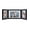 Black, variant on SUMGAR 5x7 White Picture Frame 3 Opening Triple Hinged Folding Frames Wall Tabletop Display, Photo Collage Frame for Wedding, Anniversary, Mother’s Day
