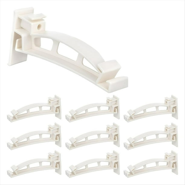 Paquete de 10 Soportes para Canaletas de 5" Estilo K, Soporte Oculto para Canaletas de Techo, para Reparar Hundimientos, Tradicionales.