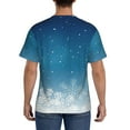 thumbnail image 2 of Rocae Christmas Snowflakes for Men's Moisture-Wicking Crew Tee - T-Shirt for Sports, Outdoor Activities, and Casual WearSmall, 2 of 9