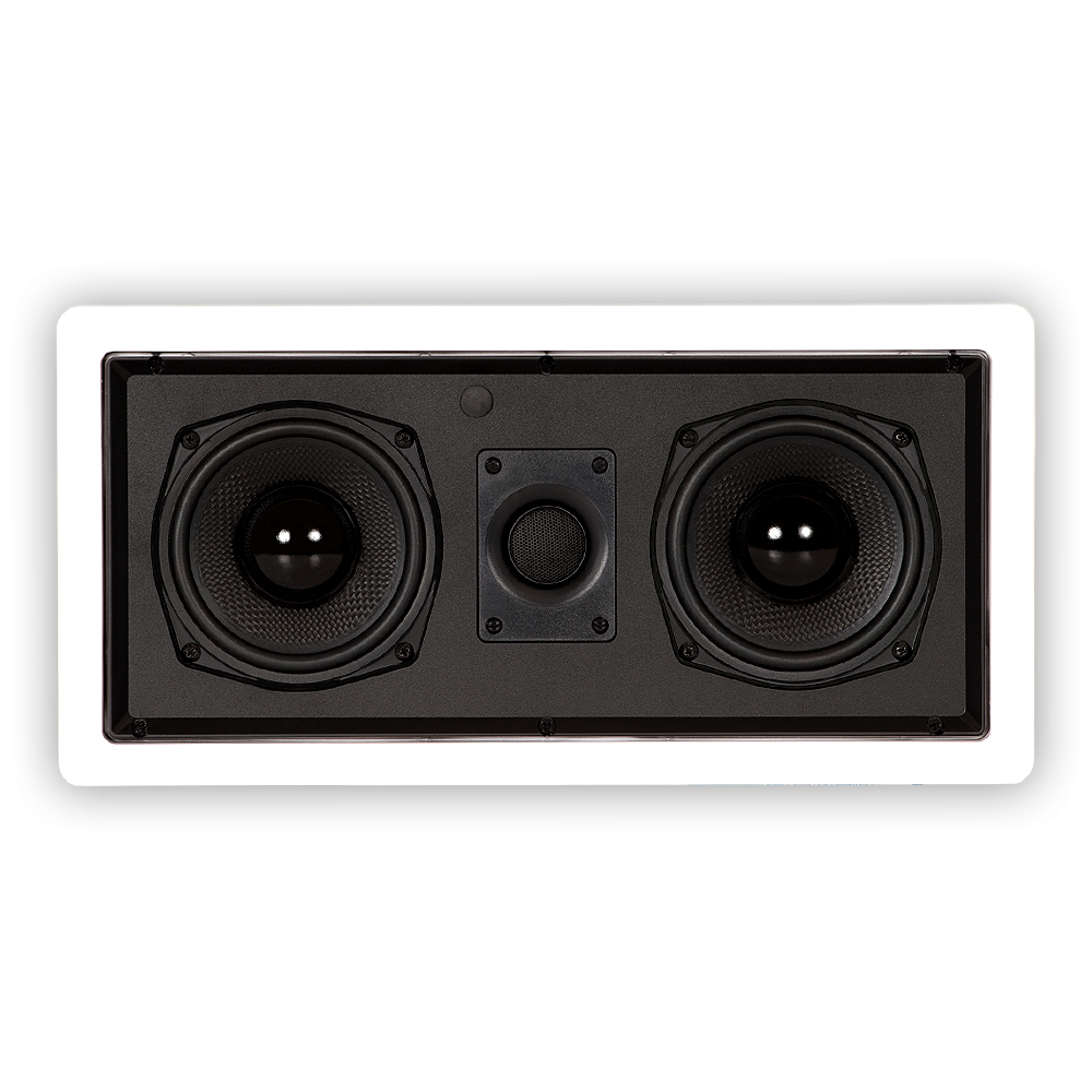 Theater Solutions TSLCR5 Flush Mount Center Speaker Dual Woofer In Wall - image 2 of 4