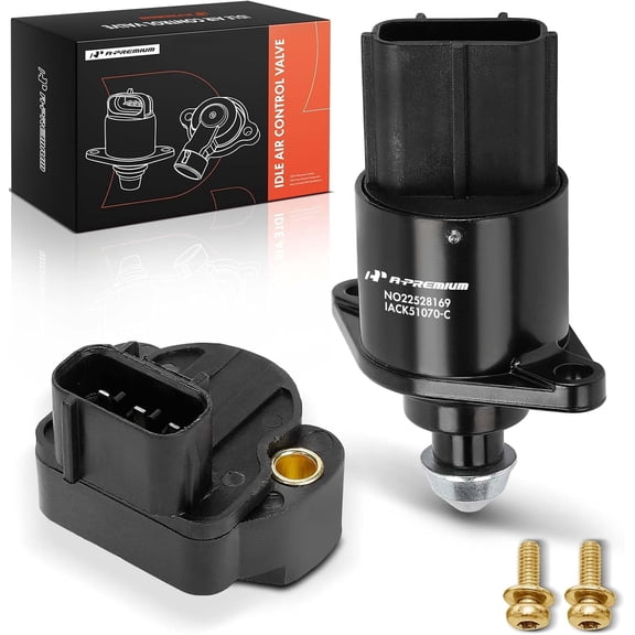 A-Premium Idle Air Control Valve IAC   Throttle Position Sensor TPS Compatible with Jeep Grand Cherokee 1999-2004 & Dodge Durango 2000-2002, Dakota 2000-2002, Ram 1500 2002-2003 3.7L 4.7L