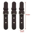 thumbnail image 4 of 3 Sets PU Leather Snap Toggle Buttons for Closure Sew on Duffle Jacket Buckle Coffee, 4 of 9