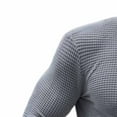 thumbnail image 4 of Waffle Shirts for Men Crew Neck Long Sleeve Pullover Lightweight Casual Textured Knit Tops Workout Gym Slim Fit T-shirt, 4 of 6