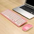 thumbnail image 4 of OTVIAP Wireless Ergonomic Keyboard & Mouse Combo with Accessories, Pink, 4 of 8