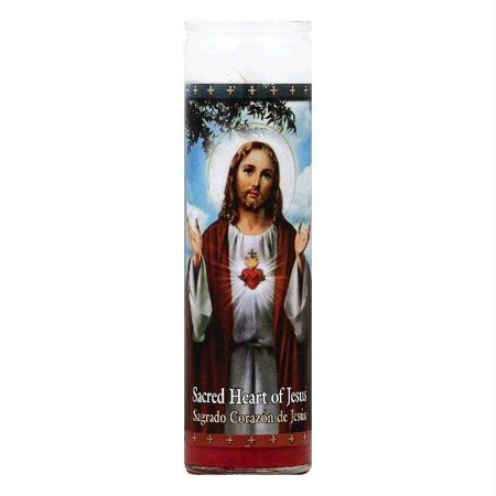 Heart Candle - St Jude Candle 8.2 In Sacred Heart of Jesus Candle, 1 ea (Pack of 12)