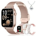 thumbnail image 1 of Iaret Smart Watch for Women, 1.83" HD Fitness Tracker with 4 Bands, Answer/Make Calls, Heart Rate/Sleep/SpO2/Step Tracking, 100+ Sport Modes, Android, 1 of 7