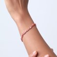 thumbnail image 3 of Gem Stone King 18K Rose Gold Plated Silver Morganite Peach Zirconia Tennis Bracelet for Women (3.01 Cttw, Gemstone Birthstone, Oval 6X4MM, 7 inch), 3 of 5