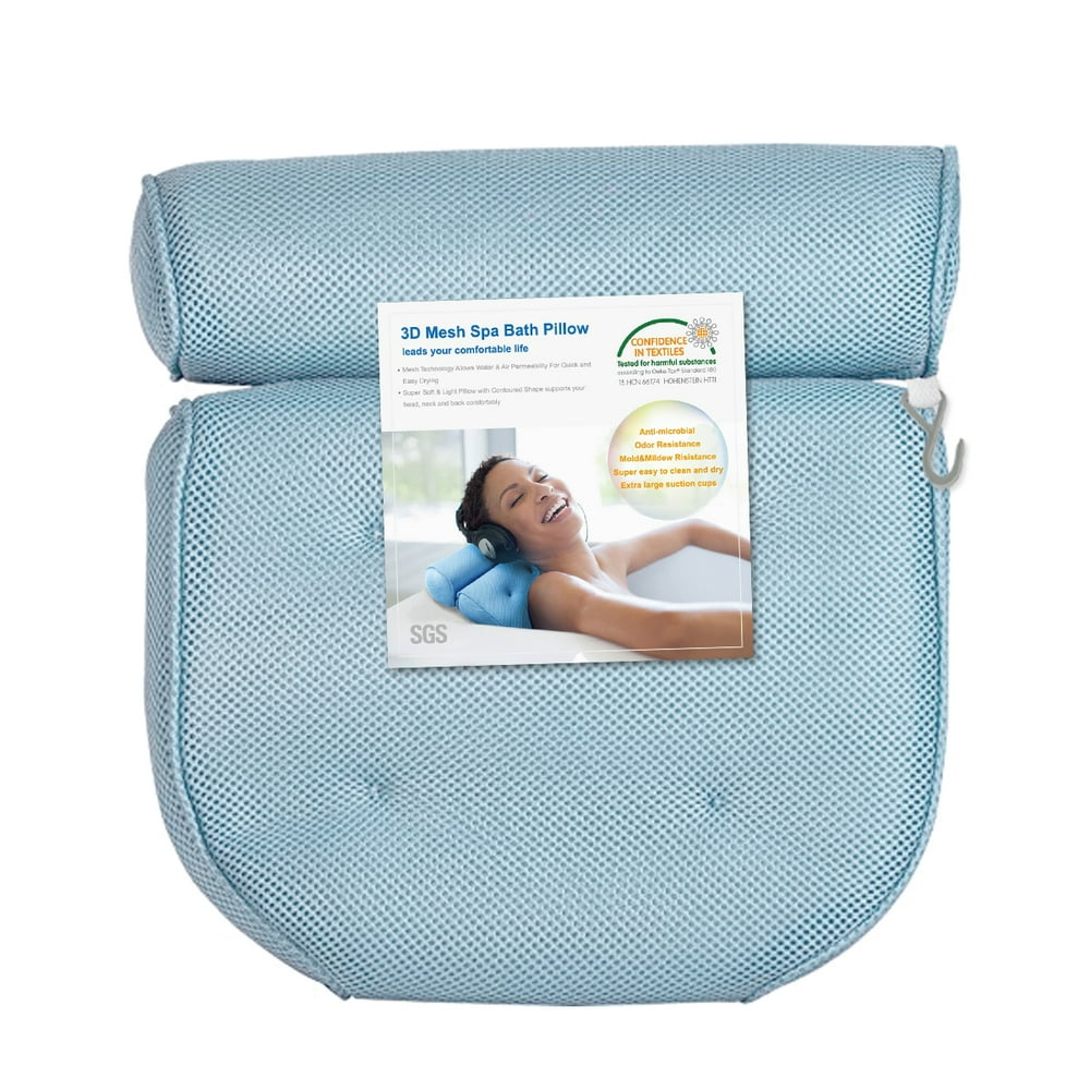 Bath Pillow Spa Pillow for Shoulder, Back, Head & Neck Support, Soft