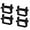 Black, variant on Car Exterior Accessories 4 Pcs Leaf Spring Clamp Kit for Vehicles Up to 25" Wide Leaves Stabilizing with Cap and Wide Axle Clamp 4PCS