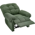 thumbnail image 5 of Overstuffed Recliner Chair for Adults, Home Theater Lounge Seating Armchair, Manual Reclining Reading Chair for Small Space Living Room Bedroom, Army Green, 5 of 9