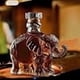 thumbnail image 3 of Funny Animal Whiskey Decanter, Wolf Elephant Deer Owl Shaped Engraved Whiskey Glasses, Unique Wine Bottle for Men, Home Bar Accessories (Elephant), 3 of 5