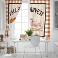 thumbnail image 5 of Fsddascl Fall Country Pumpkins Blackout Curtains for Bedroom/Living Room, Thermal Insulated Kitchen Curtains, Thanksgiving Truck Wood Orange Plaid Grommet Darkening Window Treatment Drapes 52"x72"x2, 5 of 6