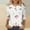 Red, variant on ALLLIST White Womens Tops Holiday Crew Neck T-Shirts 3/4 Sleeve Casual Floral Shirts Ladies Tops