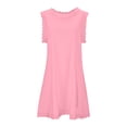 thumbnail image 4 of Vestido mini informal sin mangas de verano para mujer: vestido holgado con estampado floral para vacaciones en la playa, 4 of 6