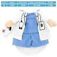 thumbnail image 2 of Disfraz de médico para perros y gatos, ropa de médico para mascotas, disfraz de Halloween para perros y gatos, disfraz de médico y enfermera, ropa vaquera para perros, atuendo divertido, 2 of 5