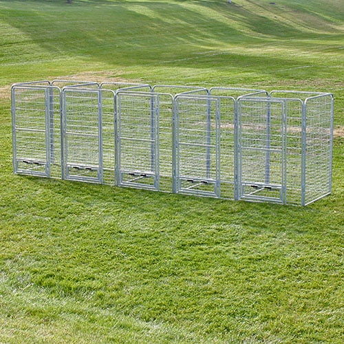 Professional X5 K9 Kennel Store 4' X 8' Dog Kennel-Runs Full Stalls