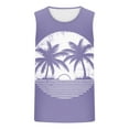 thumbnail image 4 of Blczomt Summer Mens Tank Tops Under $5 Sleeveless Tank Gym Purple Beach Vacation Tees, 4 of 4