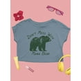 thumbnail image 2 of Don't Mess With Mama Bear Tee Crop Tee Women's, 2 of 4