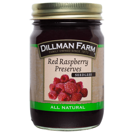 Dillman Farm Seedless Red Raspberry Preserves - Pack of 6