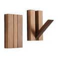 thumbnail image 2 of 2Pcs Foldable Natural Wood Coat Hooks, Suitable For Limited Space Such As Side Walls And Wardrobe Corners, Can Be Used To Hang Backpacks, Coats, Etc, 2 of 9