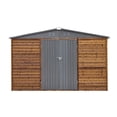 thumbnail image 3 of 8x10 FT Iron-Wood Combination Tool Shed with 2 Translucent Windows, Bright Garden Room & Outdoor Workshop for Backyard, 3 of 12