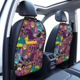 thumbnail image 3 of The Powerpuff Girls Car Seat Back Protector 2 Pcs Anti-Kick Storage Mat For Car Seats Auto Seat Back Covers, 3 of 9