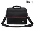 thumbnail image 1 of Graflsoa Compact Durable Nylon Projector Carrying Case with Sponge Padding, Anti-Static & Shockproof Design, Black, Small Size, Ideal for Travel & Meetings, 1 of 7