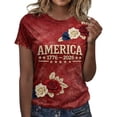 thumbnail image 6 of MAIHAN Usa 250th Anniversary T-Shirt Women 4th Of July Shirt Plus Size American Flag Shirts Summer T Shirt American Birthday Shirts Tops, 6 of 6