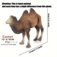 thumbnail image 1 of PEACNNG Mini Size Lifelike Wild Animal Toy Plastic Desert Camel Action Figure Hollow Model Gift, 1 of 5