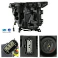 thumbnail image 2 of AKKON - Fits 2021 2022 2023 Ford F150 [Halogen Type] Projector Black Headlights Pair w/Quad LED HI-Low Beam Tube Parking, 2 of 7