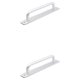 thumbnail image 4 of Speravity manija de los muebles perillas de hardware sin perforaciones de aluminio tiradores de puertas resistentes al desgaste decoración del Plata/160mm 2Conjunto, 4 of 6