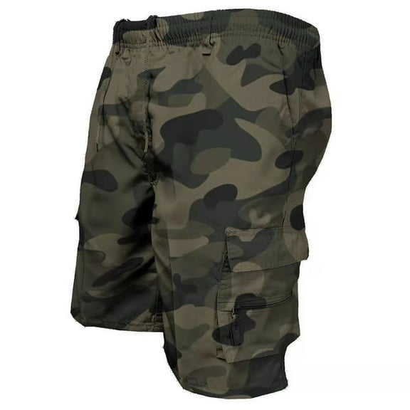 Men's Tactical Cargo Shorts Fashion Pocket Military Shorts Summer Camouflage Jogging Sports Casual Male Work Hiking Short Pants