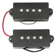 thumbnail image 3 of Artec POA4 Alnico 5 Vintage Tone Split 4-String P-bass Precision Bass Pickups Set 8.4K, Black, 3 of 5