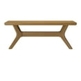 thumbnail image 4 of Plank+Beam Solid Wood Verso Dining Bench, 48" Entryway Bench, Minimalist Room Bench, Pecan, 4 of 10