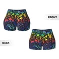 thumbnail image 3 of Rocae Magical Mushrooms and Flowers for Women's Quick-Dry Running Shorts,Ladies Active Athletic Apparel Yoga Workout Gym Running Volleyball Spandex Shorts X-Large, 3 of 9
