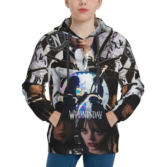 Wednesday Movie Unisex Printed Pullover Hoodie Sweatshirt For Boys Girls Teen