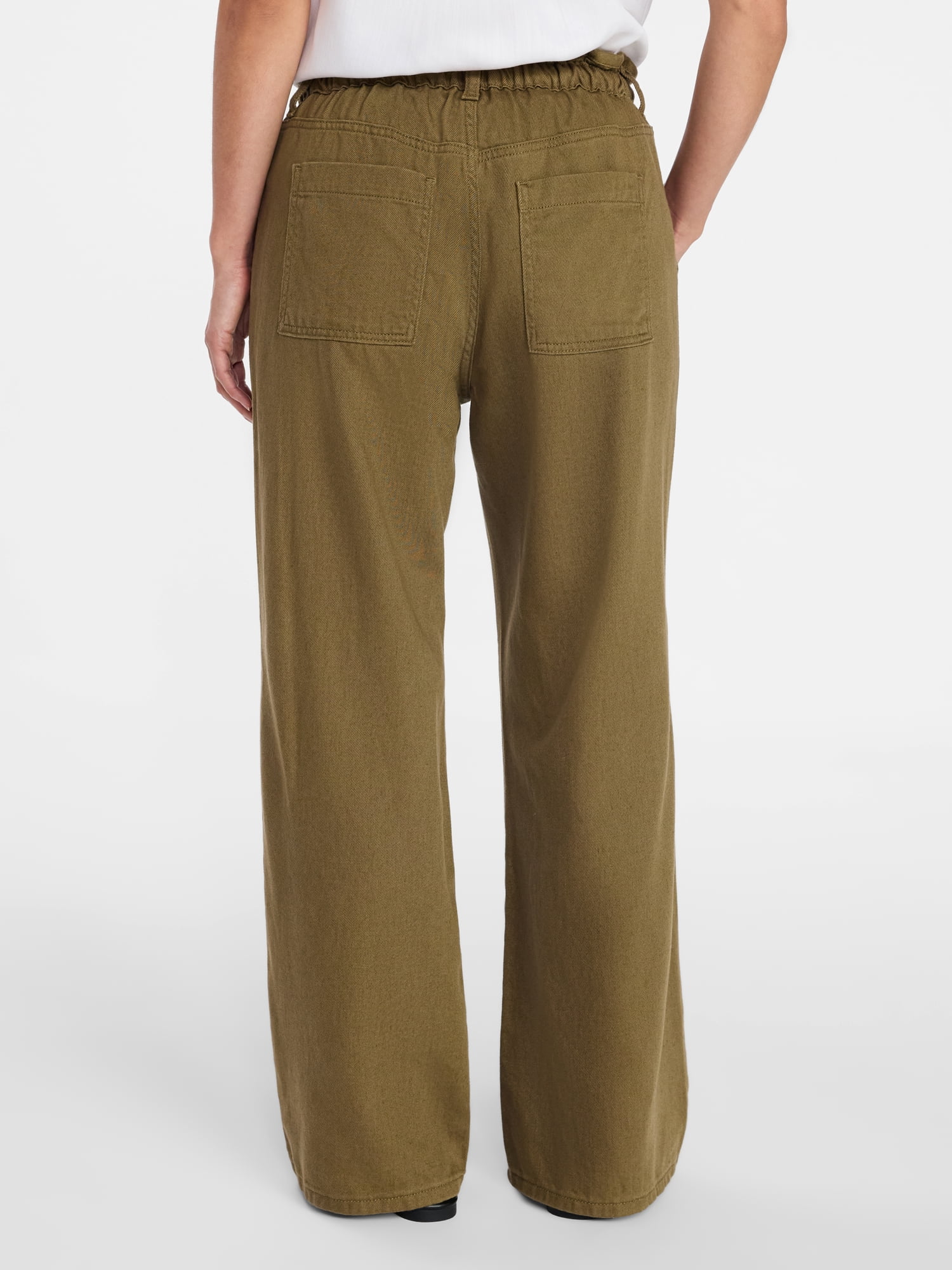 Scenario Women's Pull On Wide Leg Jeans, 30" Inseam, Sizes XS-XXXL