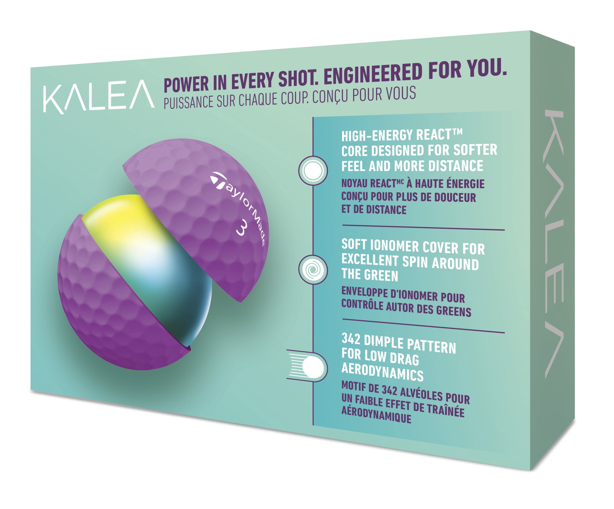 TaylorMade Kalea Purple Women's Golf Balls 12BP