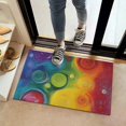 thumbnail image 2 of Colorful Tie Dye Circle Swirl Pattern Door Rugs,Washable Non Slip Door Mats Indoor,Decorative Door Mats,Entry Mat Indoor for Entrance,Bedroom,Kitchen,Bathroom,16"x24", 2 of 6