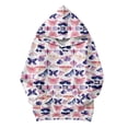 thumbnail image 1 of JAKANYQ Sweat à Capuche à Manches Longues Imprimé Papillon pour Filles Enfants Violet 3-4 Ans, 1 of 3