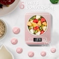 thumbnail image 2 of Balanza digital de cocina SOYOK 5 kg de acero inoxidable rosa, 2 of 7