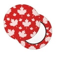 thumbnail image 2 of Bingfone13 inch Padded Round Bar Stool Cover Cushion with Elastic Fabric Round Chair Seat - Maple Leaves, 2 of 7