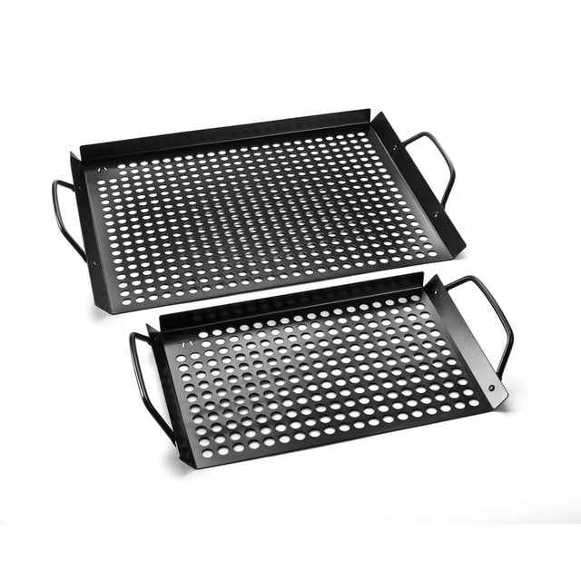 Sartén para Parrilla Outset Negra con Mango Extraíble, Antiadherente, Juego de 2