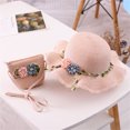 thumbnail image 2 of Youmylove Baby Sun Hat Children Straw Hat Sunscreen Sunshade Sun Hat Flower Beach Kids Girls Bag + Hat Summer Wear, 2 of 2