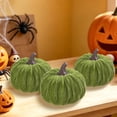 thumbnail image 5 of Fall Decor,Fall Decorations for Home,Velvet Pumpkins Decoration Artificial Fake Pumpkins,3IN Fabric Wrapped Pumpkin Ornaments for Home Kitchen Farmhouse(Green), 5 of 6
