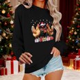 thumbnail image 2 of Winter Saving Talove Long Sleeve Shirts for Women Graphic Printed Sweatshirt Fall Fashion Must Haves Crewneck Casual Fall Womens Tops Dressy Casual Plus Size Christmas Shirts, 2 of 6