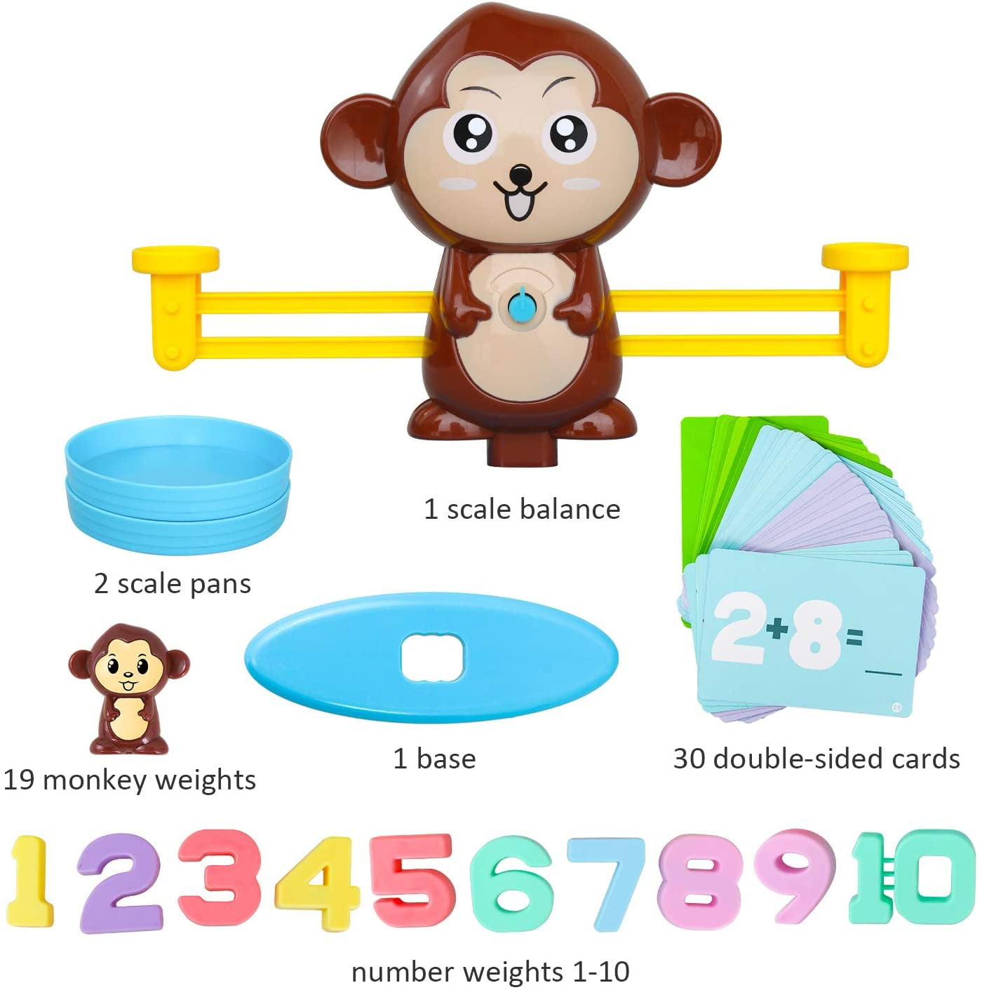 2-4 Player Desktop Balance Monkey Game-Fun at Work Fun for Children Ages 5 
